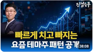 [주식] 빠르게 진행되는 테마주 순환매 패턴