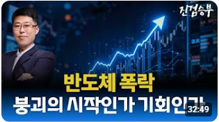 [주식] 반도체가 주도한 증시 폭락. 위기인가 기회인가?
