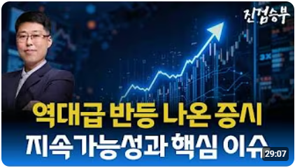 [주식] 역대급 반등 나온 증시. 지속가능성은?