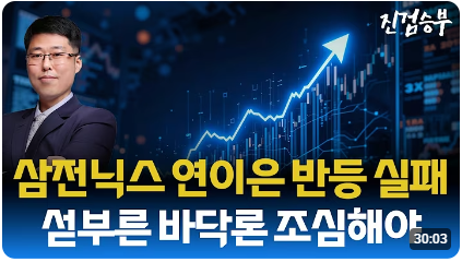 [주식] 연일 반등에 실패하는 삼전닉스. 무엇이 문제인가?